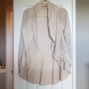 Anthropologie fringe sweater